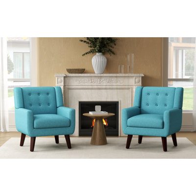Mid-Century Modern Accent Chair Set Of 2