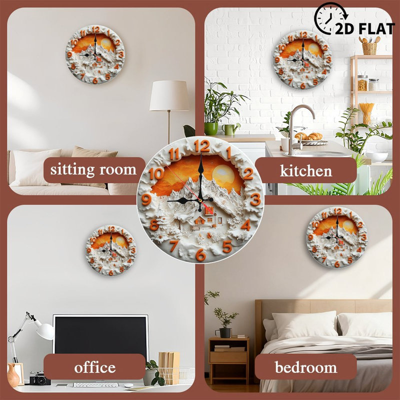 Horloge murale Mountain House