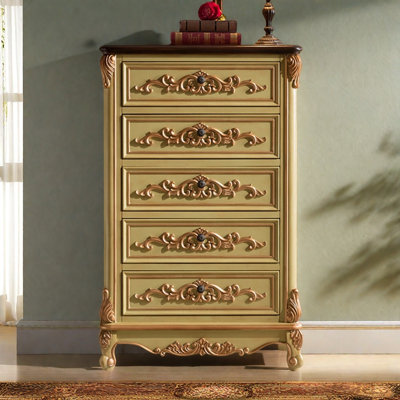Commodes décoratives rétro en bois patiné