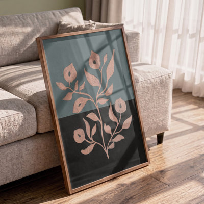 Blush Flora Contrast Print
