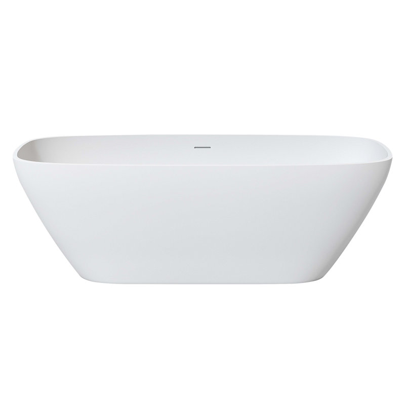 67" Premium Solid Surface Deep Soaking Bathtub