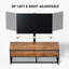 Meuble télé avec 3 tablettes de rangement ouvertes pour téléviseurs de 32 po à 65 po