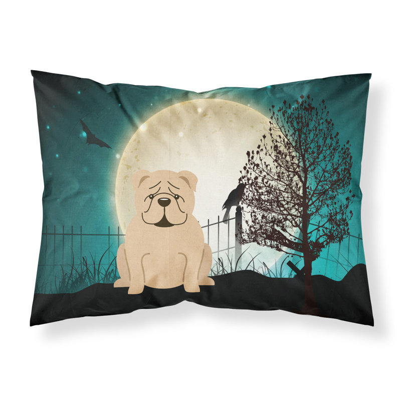  Taie d'oreiller Halloween Terrier d'Halloween effrayant, Bulldog anglais