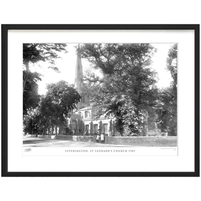 Leverington, St Leonard's Church 1901 by Francis Frith - Single Picture Frame Print, 45cm H x 60cm W x 2.3cm D