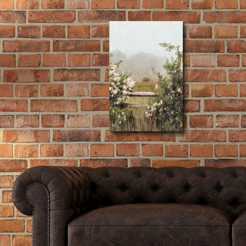 «Peaceful Pasture» par Ashley Bradley, art mural en verre acrylique, H 24 po x l 16 po x P 0,2 po
