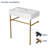 31.5" L x 16.3"W Wallmount Ceramic Sink Rectangular Console Bathroom Sink with Overflow and Bracket Base-62319280