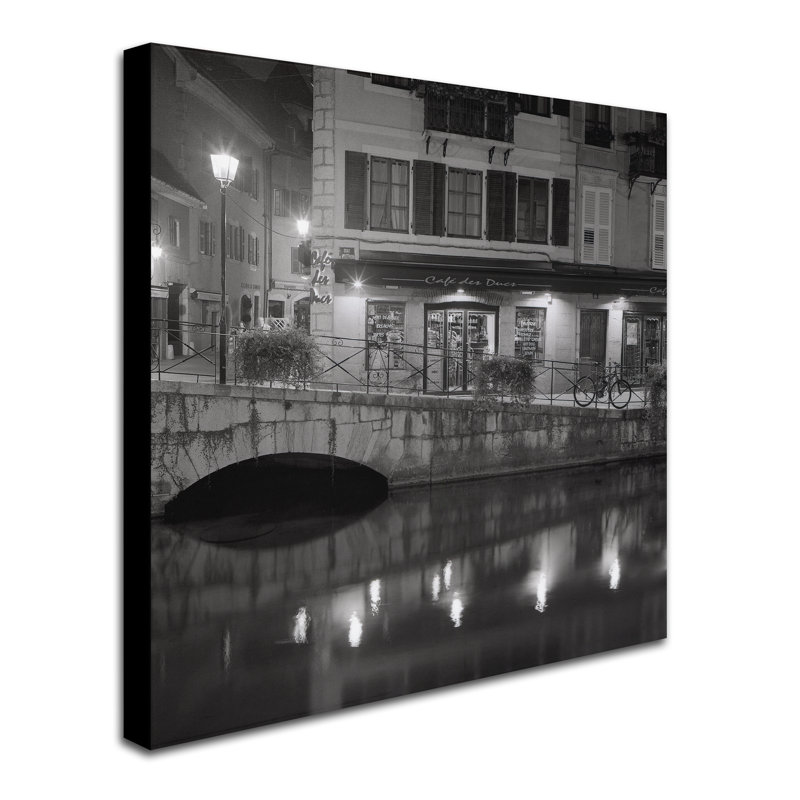 Alan Blaustein, «Café des ducs I», reproduction de photo sur toile tendue, H 35 po x l 35 po x P 2 po