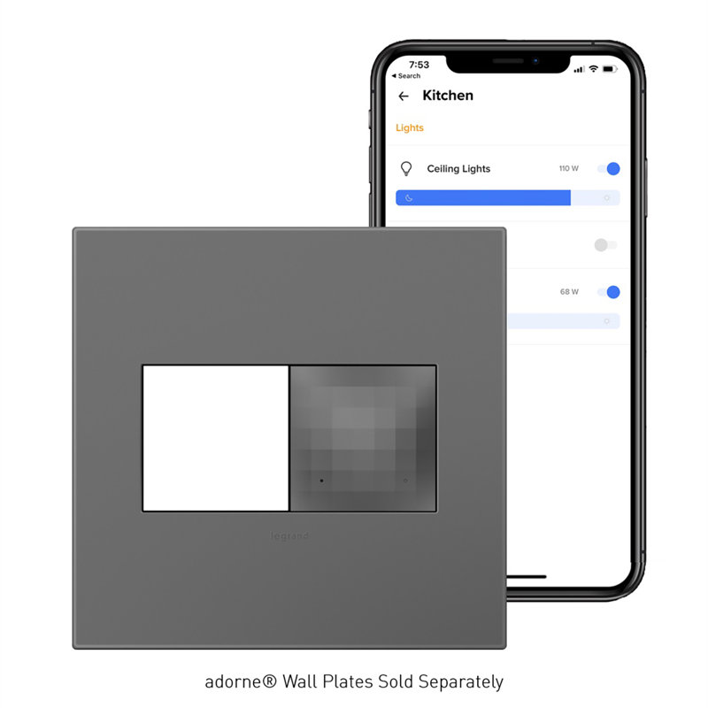 Adorne Smart Surface-mount Gateway With Netatmo,, Magnesium