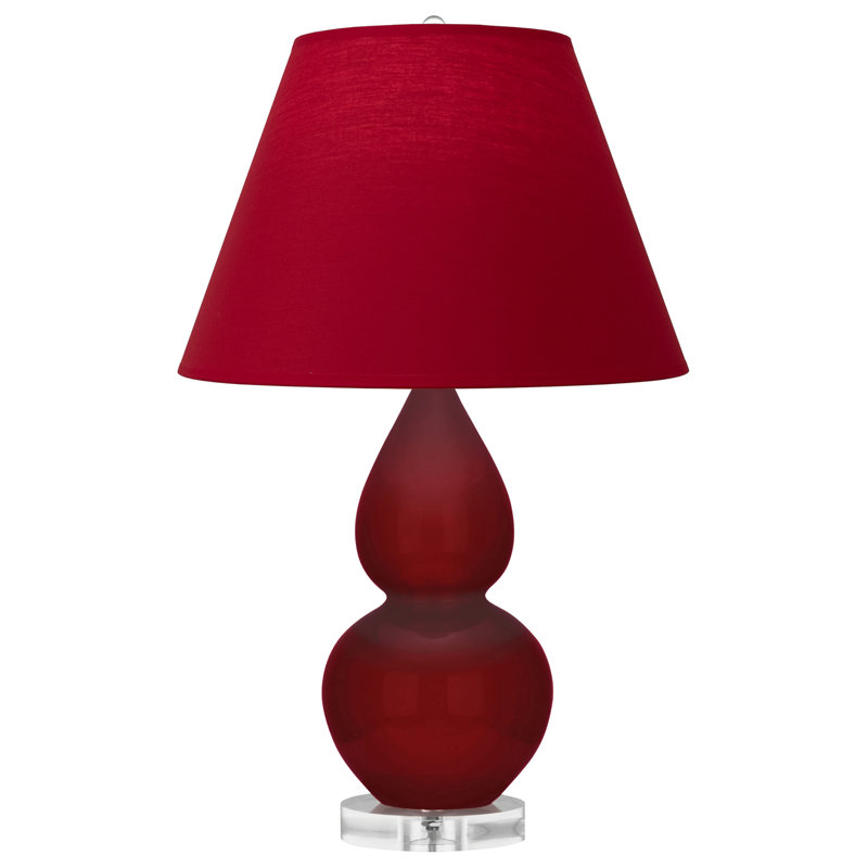 Petite lampe d'appoint à double gourde, Rouge, Sangria
