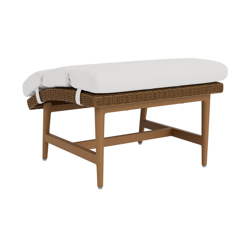 Outdoor Ottoman, White
