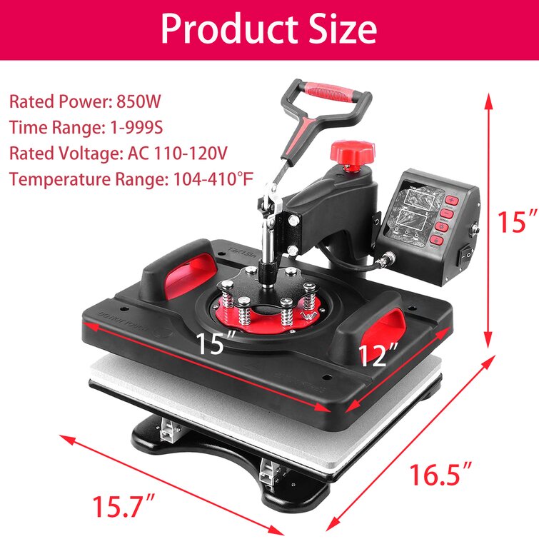 8 In 1 Digital T-Shirt Heat Press Machine Sublimation For