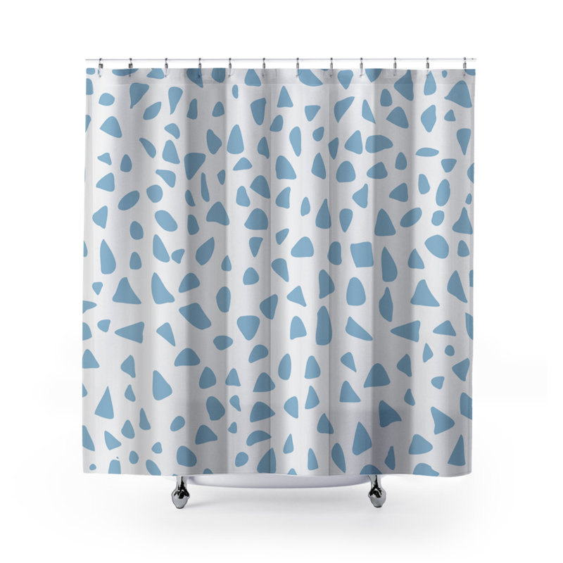 Rideau de douche Coco, Bleu