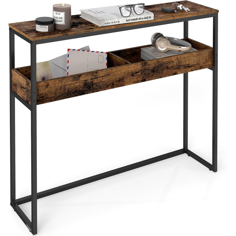Table d'entrée à 2 niveaux, console étroite