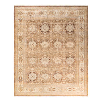 Keenan One-of-a-Kind 8' 1" X 9' 8" 2010s Wool Area Rug in Green