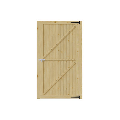 Wooden Garden Gate with Door Latch