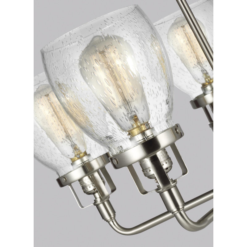 Lustre à cinq lumières Belton de Génération Lighting , Nickel brossé