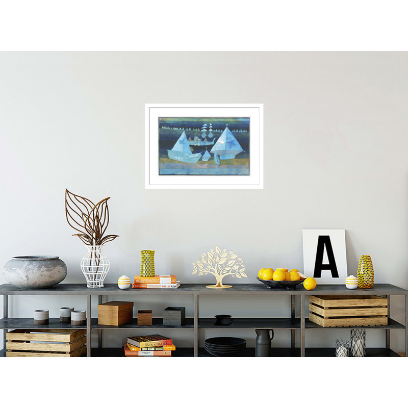 «Little Regatta» par Paul Klee, impression giclée sur cadre, H 21,18 po x l 29,5 po