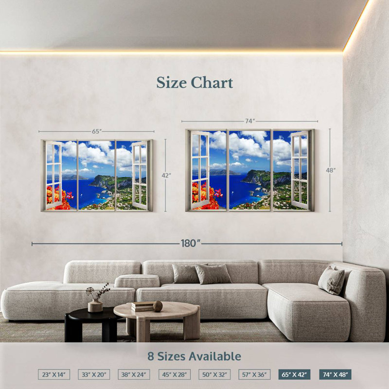 Gillard Capri, 42" H x 65" W