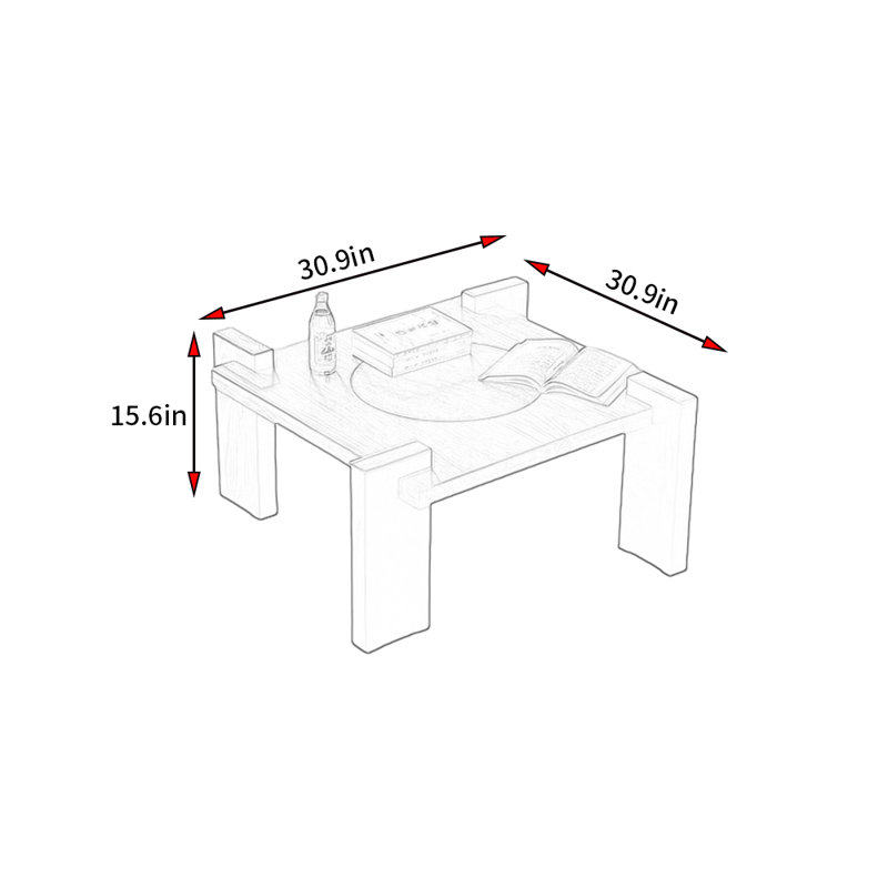 Table basse moderne de style rétro