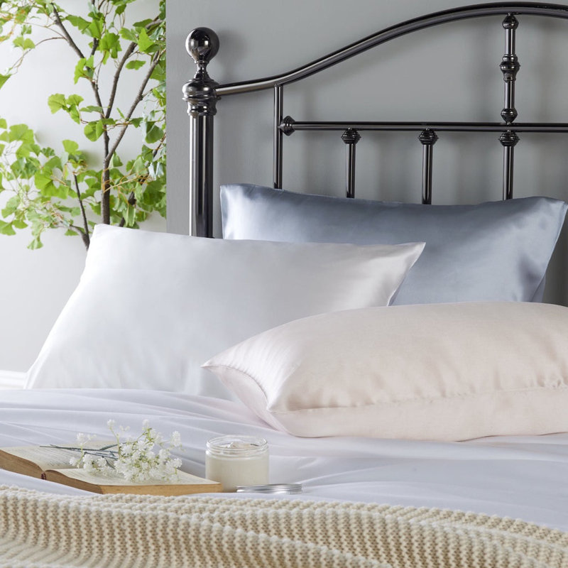 Silk Housewife Pillow Case, Pink