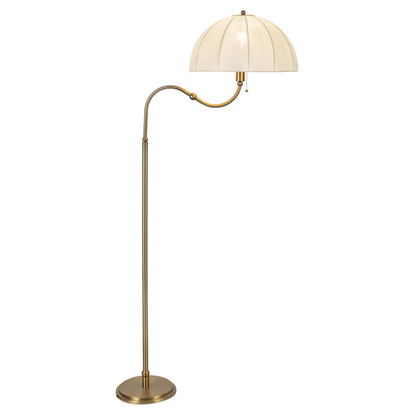 Lampe sur pied 68 po Crosby, Or brossé