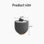 Modern Round Marble Pattern Tabletop Leather Edge Sofa End Table With Metal Base, Luxurious And Elegant For Home Decor Only one piece, a small grey item