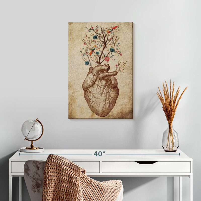 Keiri Heart Spring Floral, 24" H x 16" W
