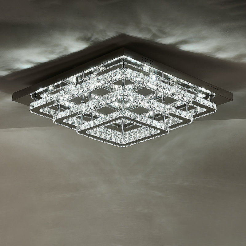LED Flush Mount, Black