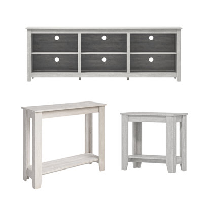 Fredrick Farmhouse Coordinated Living Room 3 Piece Furniture Set