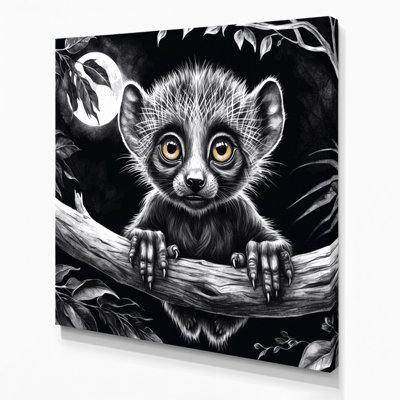 Art animalier sur toile noir