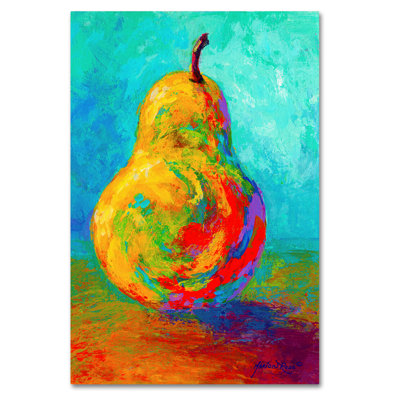 Kucera 'Pear II' Print on Wrapped Canvas