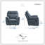 Britain 40" Wide Pillow Top Arm Manual Glider Recliner-1226915722