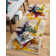 Tapis abstrait beige Auyeung