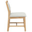 7 pièces pour 6 personnes, finition naturelle, table rectangulaire en chêne, chaises rembourrées, pieds en bois massif, sièges confortables All Retro 6, placage de chêne, longs repas