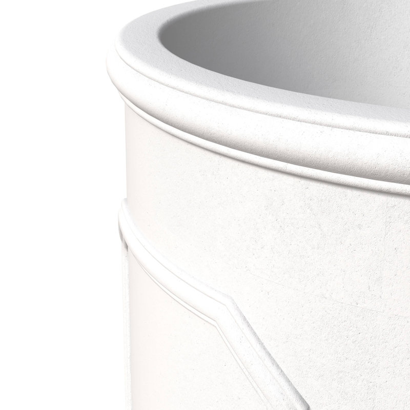 Pot à fleurs Tarneshia, Blanc, H 10,6 po x l 10,6 po x P 10,6 po
