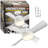 Bell + Howell Socket Fan Ceiling Fan with 1000 Lumens Warm Light-97726050