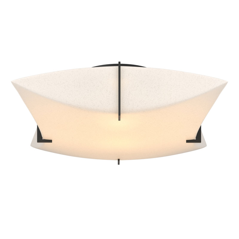 Plafonnier semi-encastré 2 lumières Bento, Noir
