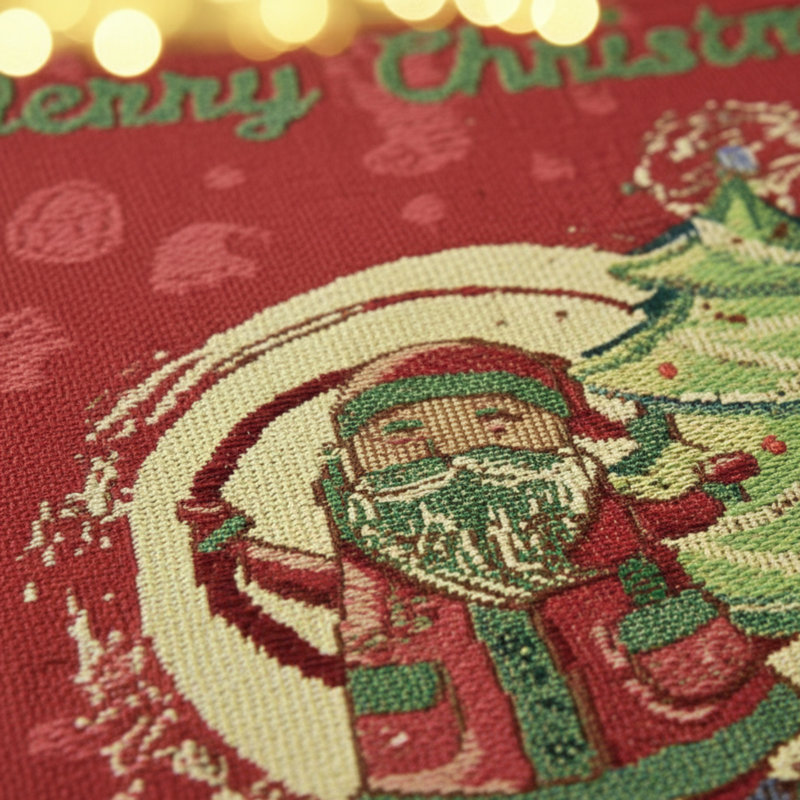 Schafer Christmas Santa Clause 13" x 19" Placemat Set