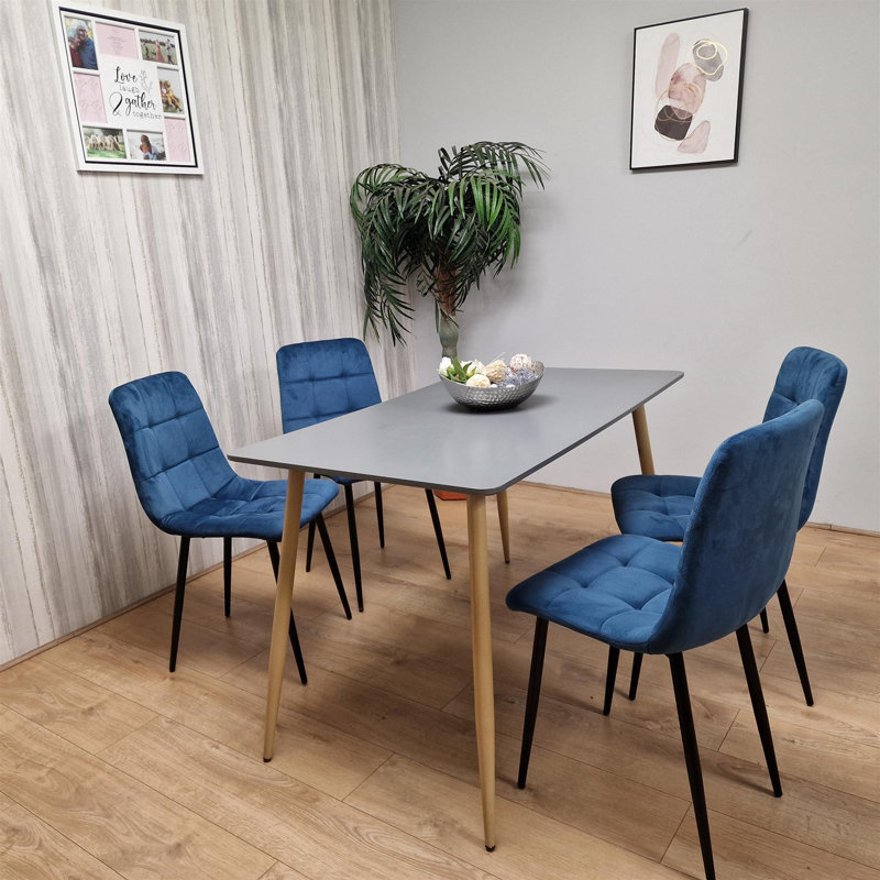 Satilla 4 - Person Dining Set, Grey