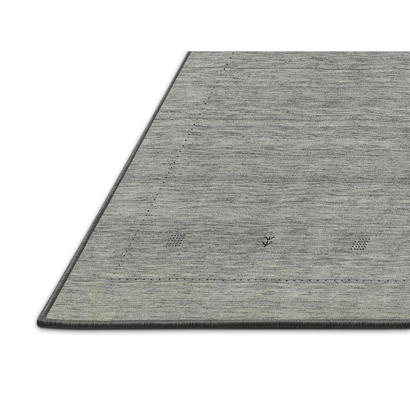 Tapis gris zone contemporaine, Rectangle 5 pi x 7 pi