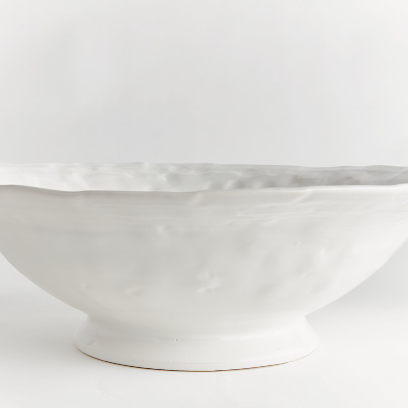 Sorrento Handmade Ceramic Decorative Bowl by Barclay Butera, 5.75'' H X 20'' W X 20'' D