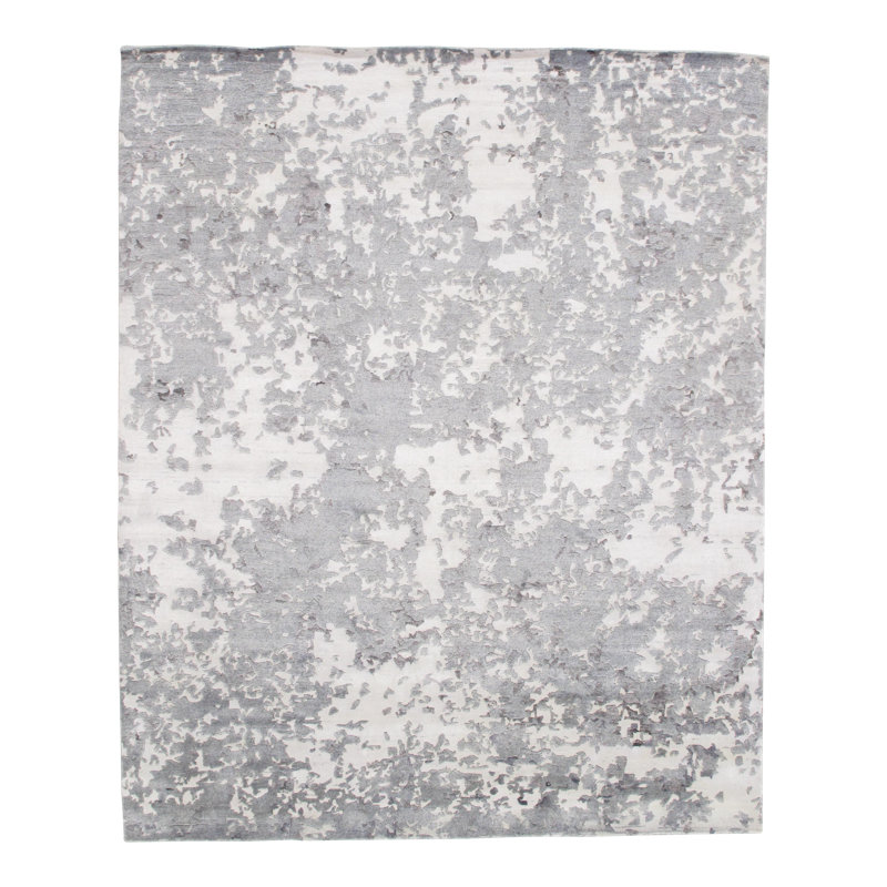 Matzke Silk Area Rug in Gray