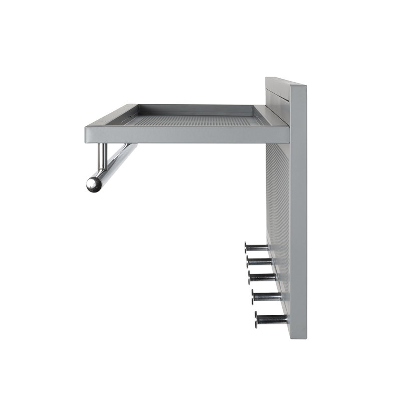 Coat Rack, Chrome/Grey