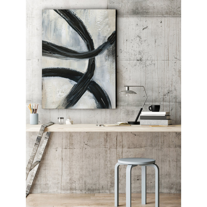 « abstract rings ii », impression sur toile tendue, H 24 po x l 32 po x P 1,5 po