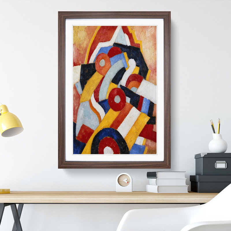 Abstraction Vol.1 by Marsden Hartley - Framed Print, 90cm H x 65cm W x 2cm D, Walnut