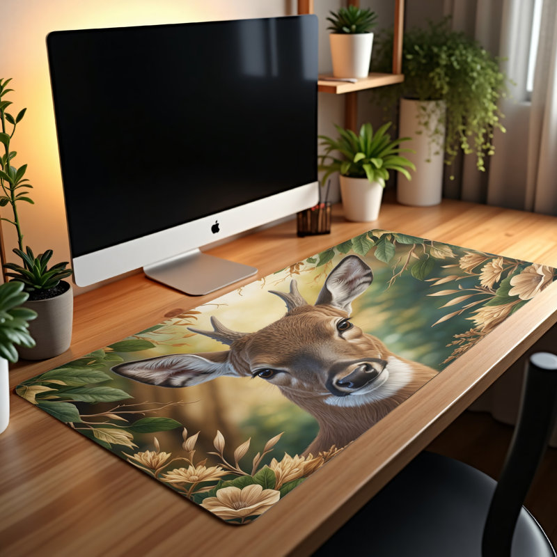 Polyester Desk Pad, 14.4x12.1