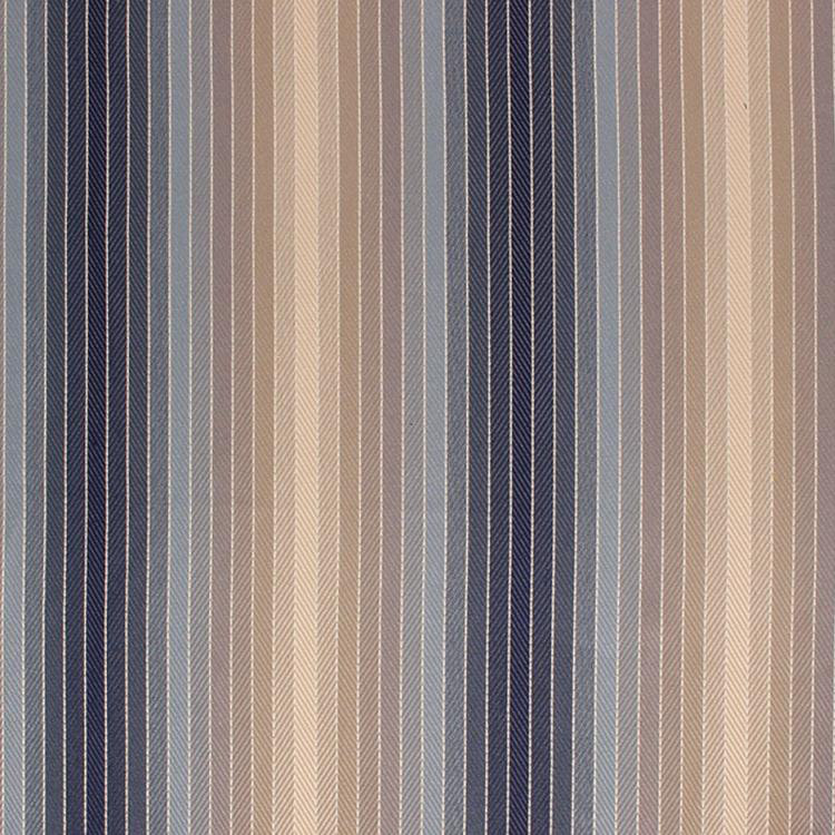 Tissu à rayures dégradé Prive, Denim