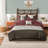 Piece Bedding Sets, Polyester Cal King Embroidered Home Comfort