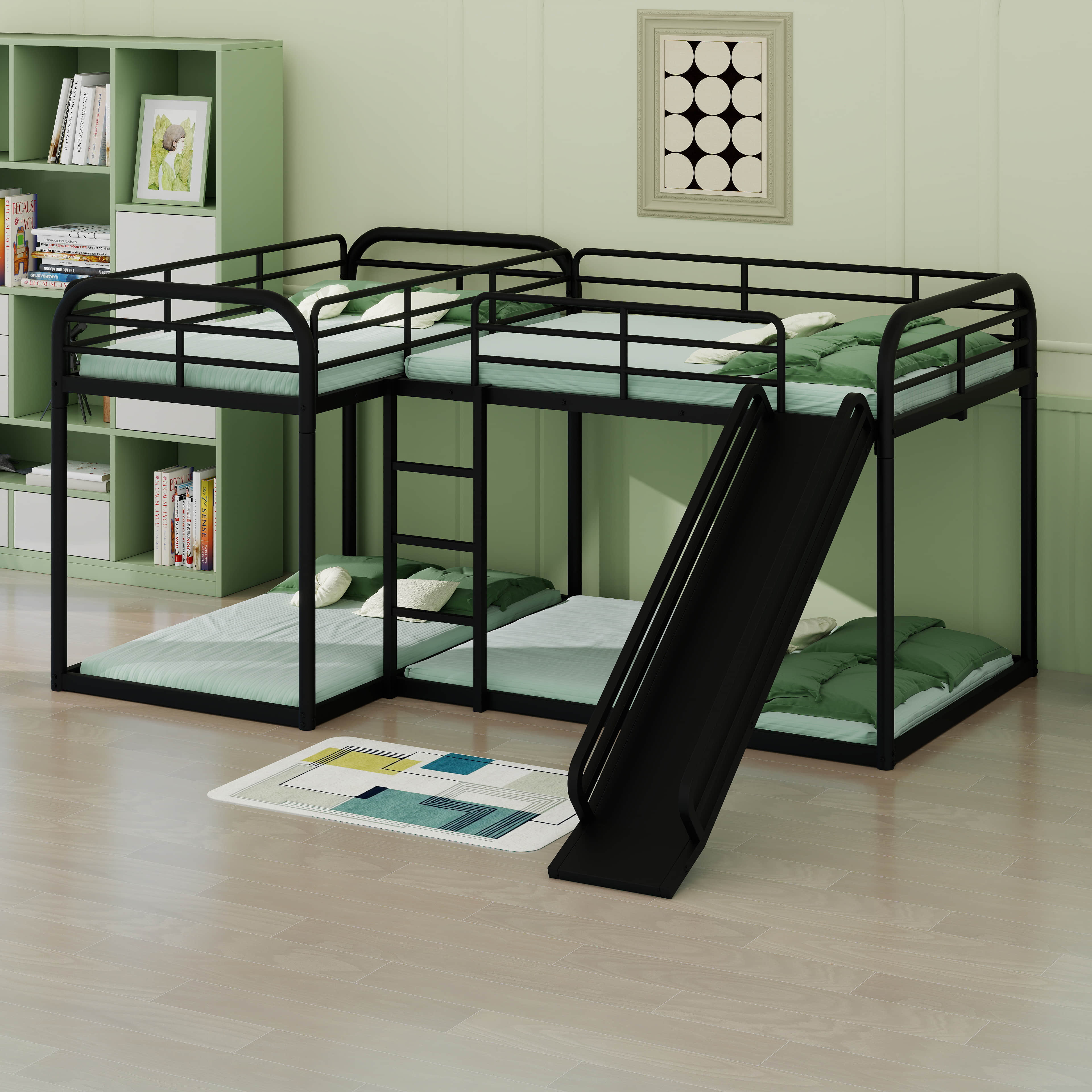 L Shaped Bed Framenull