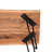 Bexton 20"W Industrial Modern Solid Wood Rectangular Hairpin Live Edge End Table